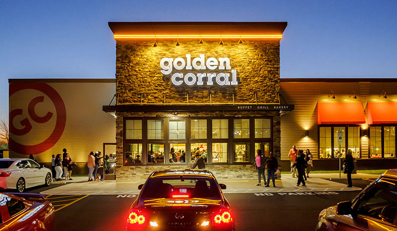Exterior of Golden Corral