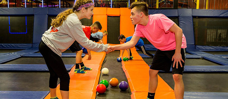 Urban Air Adventure Park Guests playing Dodgeball